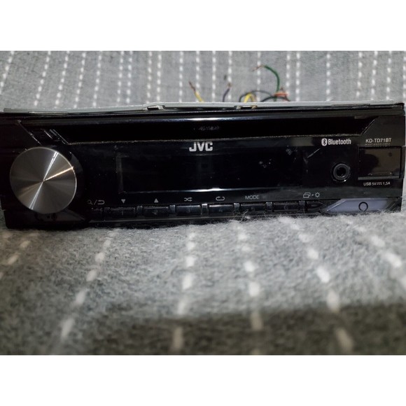 JVC Car Stereo  CD Player Bluetooth USB Aux Detachable Face - Picture 3 of 6